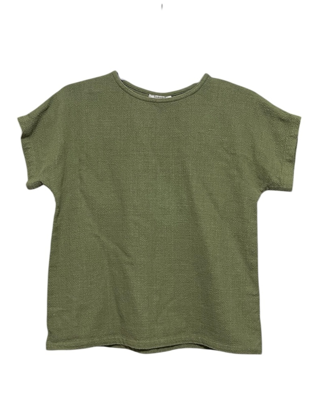 Sangam Medium Woven Short Sleeve Blouse Top Shirt Breathable Casual Comfortable